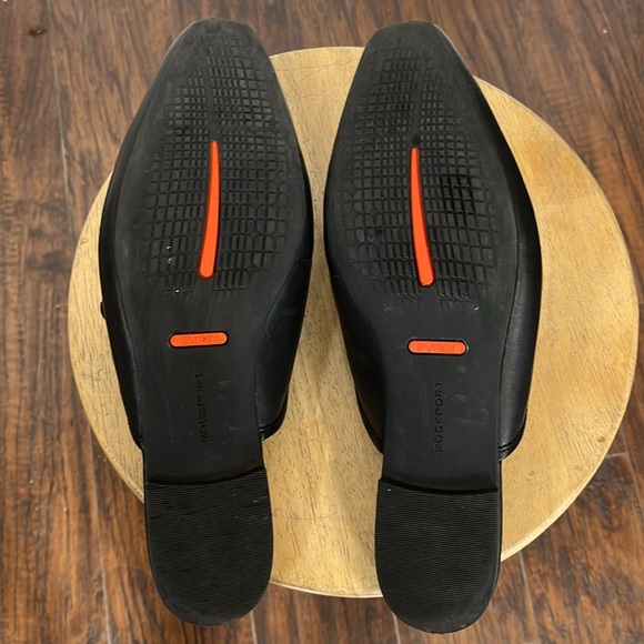 Women’s Rockport Trutech Black Size 9 Slip On Leather Shoes Mules - Picture 9 of 10